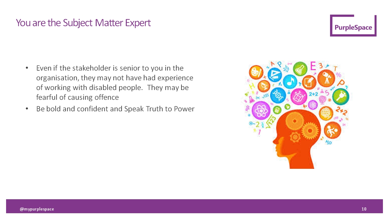 Image of slide 7 - You are the subject matter expert