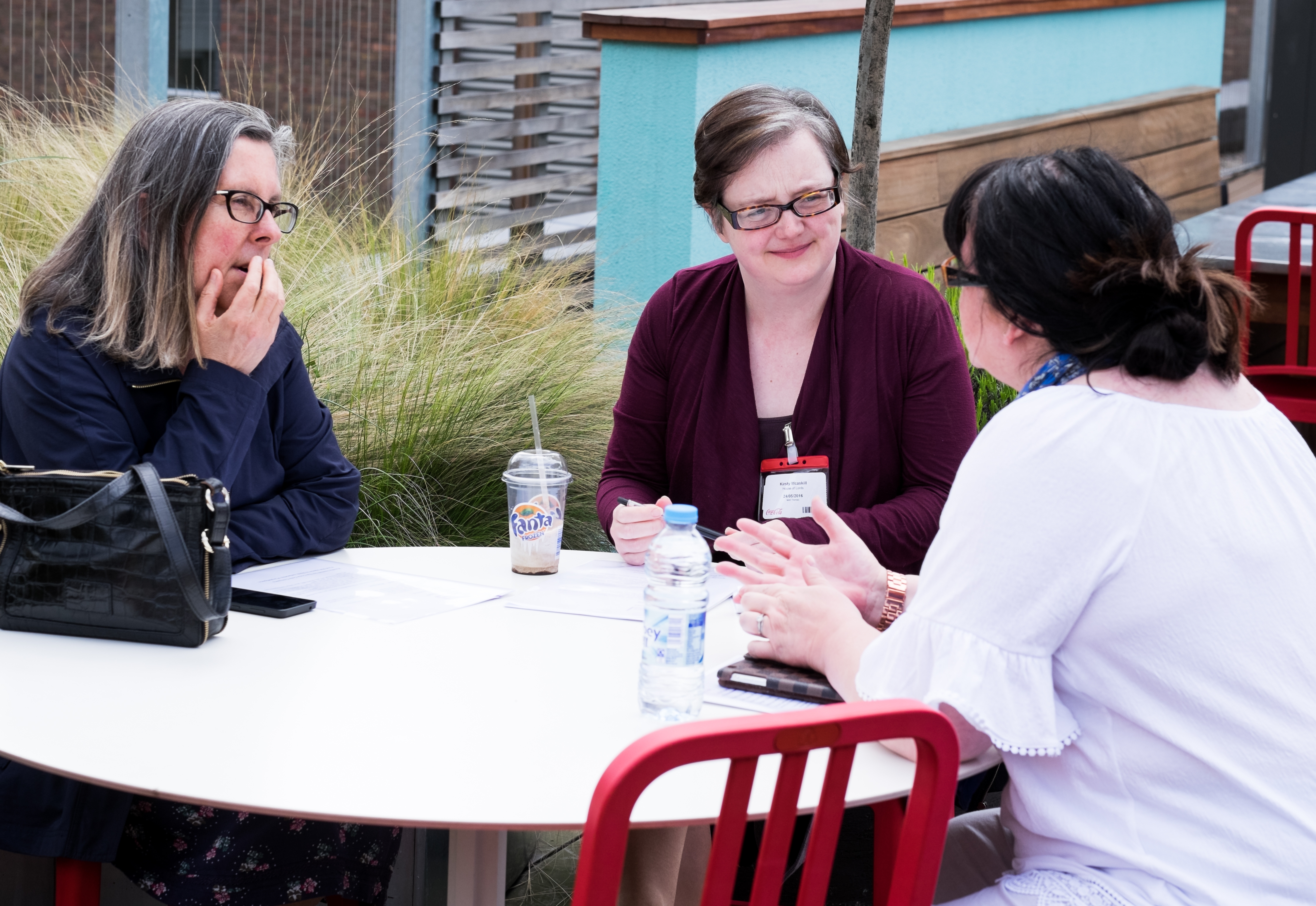 PurpleSpace members in conversation at an event