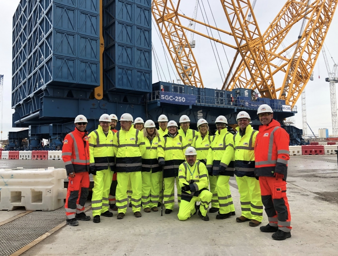 Image of Rosamund Seal and the team at Hinckley Point 