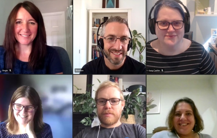 Screenshot from previous peer group session